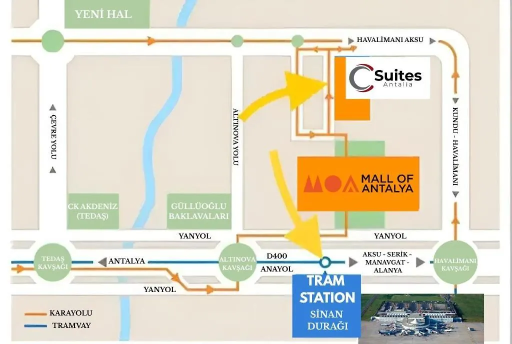 C Suites Antalia Airport דירה אנטליה